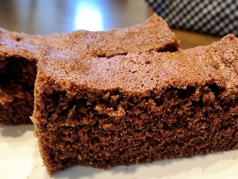 レンジで8分☆おからと米粉のしっとりチョコ風ケーキ